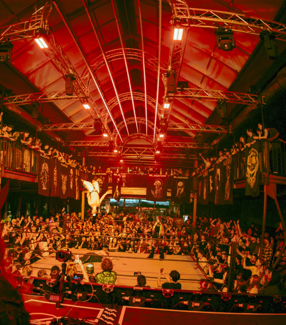 The Lucha Project at a rave event